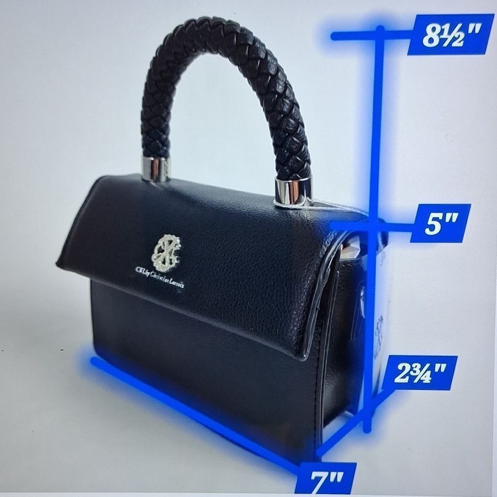 CXL BRAIDED HANDLE JARDIN CROSSBODY BLACK BAG NEW WITH TAGS - Picture 6 of 6